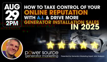 Recorded webinar for generator dealers on August 29 2025