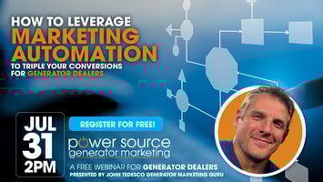 Leverage Automation to triple your conversion for generator dealers